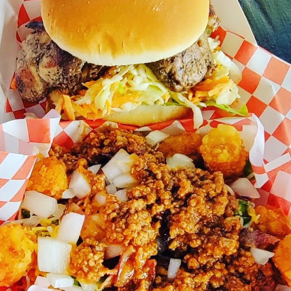 Tater tots loaded with house chili, cheese and onions