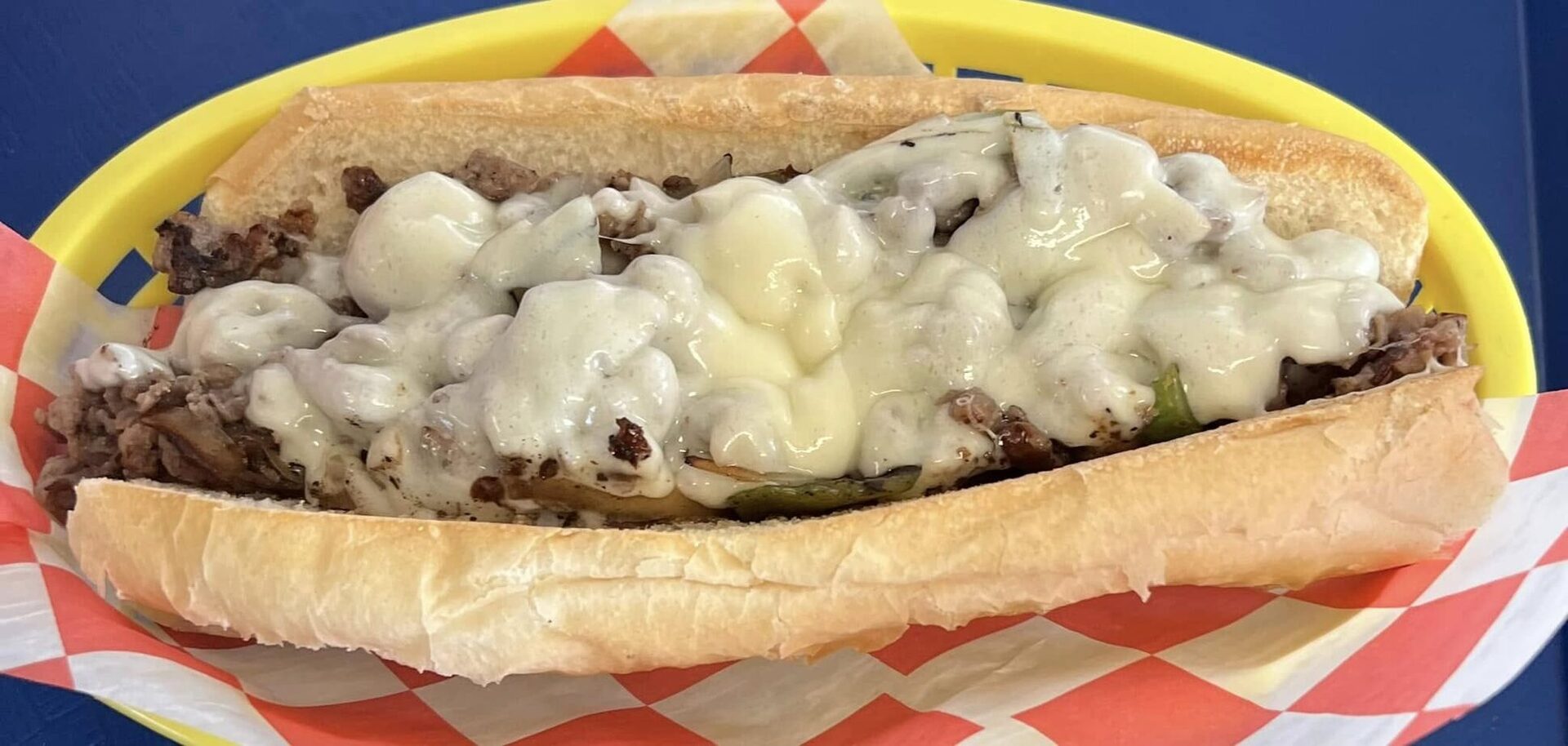 Steak & Cheese hoagie with melted provolone